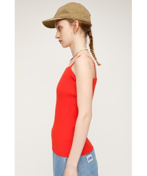 SLY(スライ)の「TWIN STRAP CAMI ツインストラップ キャミソール(キャミソール・レディース・クリアレッド/ダークグリーン/ブラック/マルチ・FREE)」の12枚目の写真