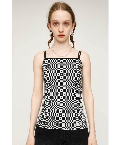 SLY(スライ)の「TWIN STRAP CAMI ツインストラップ キャミソール(キャミソール・レディース・クリアレッド/ダークグリーン/ブラック/マルチ・FREE)」の16枚目の写真