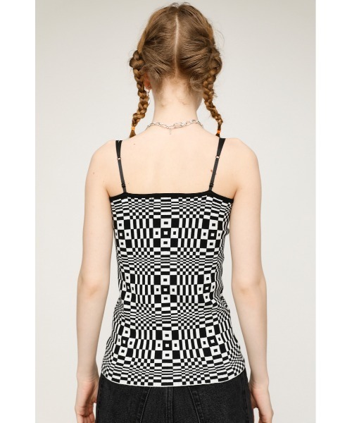 SLY(スライ)の「TWIN STRAP CAMI ツインストラップ キャミソール(キャミソール・レディース・クリアレッド/ダークグリーン/ブラック/マルチ・FREE)」の21枚目の写真