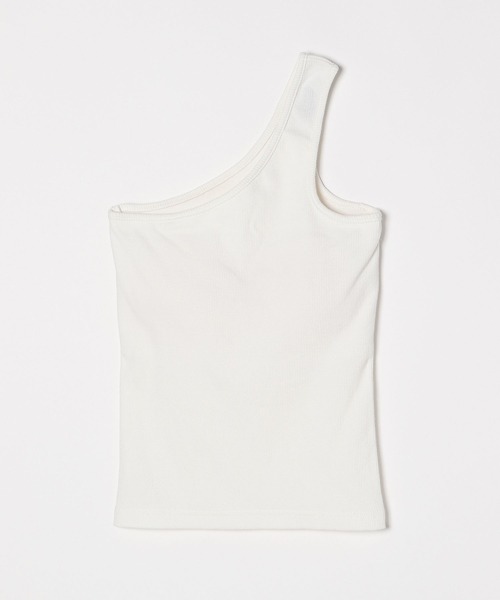 LOWRYS FARM（ローリーズファーム）の「ワンストラップタンクトップ　347267（タンクトップ・レディース・ホワイト/ブラック/グリーン・FREE）」の6枚目の写真