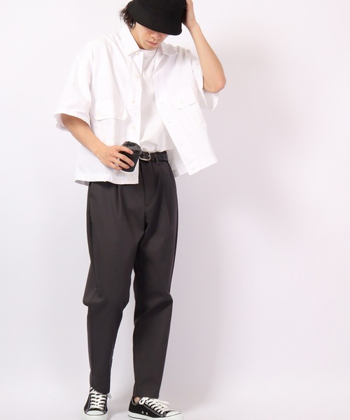 【セール】bel ritmo 半袖ワークシャツ(シャツ/ブラウス)|FUNALIVE(ファンアライブ) 【セール】bel ritmo 半袖ワークシャツ(シャツ/ブラウス)|FUNALIVE(ファンアライブ)