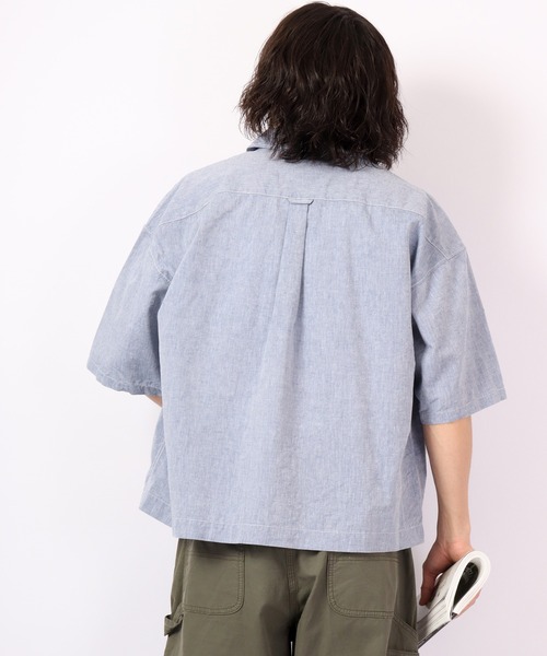 【セール】bel ritmo 半袖ワークシャツ(シャツ/ブラウス)|FUNALIVE(ファンアライブ) 【セール】bel ritmo 半袖ワークシャツ(シャツ/ブラウス)|FUNALIVE(ファンアライブ)