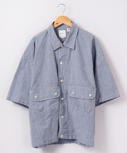 【セール】bel ritmo 半袖ワークシャツ(シャツ/ブラウス)|FUNALIVE(ファンアライブ) 【セール】bel ritmo 半袖ワークシャツ(シャツ/ブラウス)|FUNALIVE(ファンアライブ)