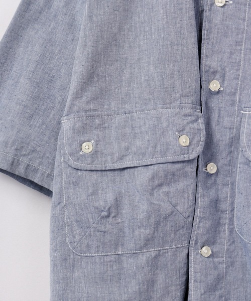 【セール】bel ritmo 半袖ワークシャツ(シャツ/ブラウス)|FUNALIVE(ファンアライブ) 【セール】bel ritmo 半袖ワークシャツ(シャツ/ブラウス)|FUNALIVE(ファンアライブ)