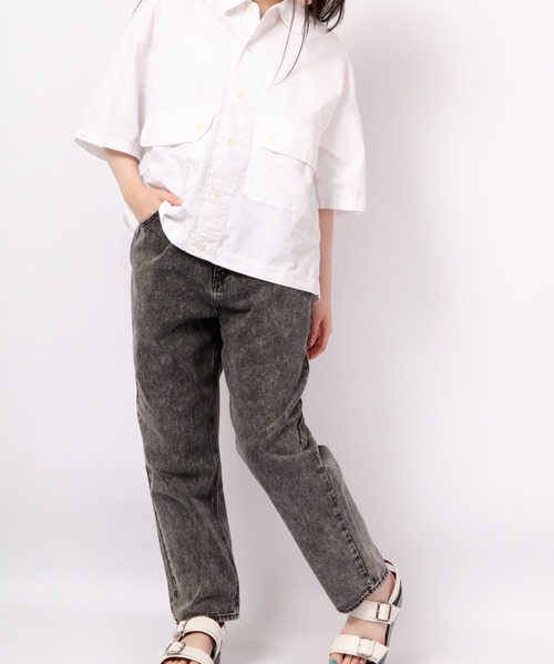 【セール】bel ritmo 半袖ワークシャツ(シャツ/ブラウス)|FUNALIVE(ファンアライブ) 【セール】bel ritmo 半袖ワークシャツ(シャツ/ブラウス)|FUNALIVE(ファンアライブ)