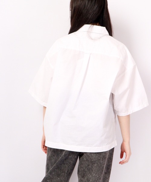 【セール】bel ritmo 半袖ワークシャツ(シャツ/ブラウス)|FUNALIVE(ファンアライブ) 【セール】bel ritmo 半袖ワークシャツ(シャツ/ブラウス)|FUNALIVE(ファンアライブ)