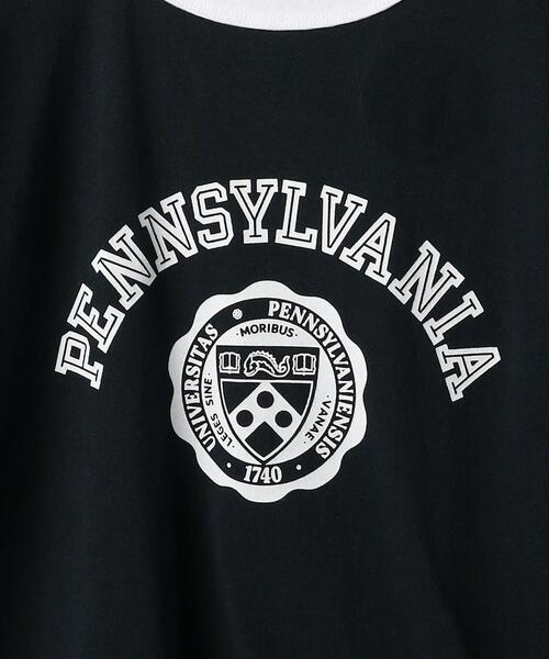 Russell Athletic（ラッセルアスレティック）の「【別注】＜RUSSELL ATHLETIC＞ EX TJ UnivofPenn 140-150cm（Tシャツ/カットソー・キッズ・ネイビー/オフホワイト・140cm/150cm）」の6枚目の写真