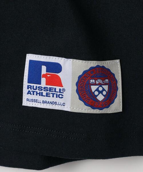 Russell Athletic（ラッセルアスレティック）の「【別注】＜RUSSELL ATHLETIC＞ EX TJ UnivofPenn 140-150cm（Tシャツ/カットソー・キッズ・ネイビー/オフホワイト・140cm/150cm）」の11枚目の写真