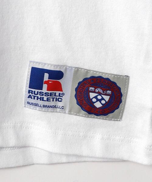 Russell Athletic（ラッセルアスレティック）の「【別注】＜RUSSELL ATHLETIC＞ EX TJ UnivofPenn 140-150cm（Tシャツ/カットソー・キッズ・ネイビー/オフホワイト・140cm/150cm）」の10枚目の写真