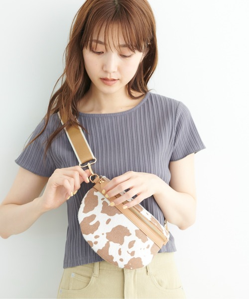 FREE'S MART（フリーズマート）の「◆ボディバッグ（ショルダーバッグ・レディース・ブラック系その他/ホワイト/ブラウン系その他・ﾌﾘ-）」の8枚目の写真