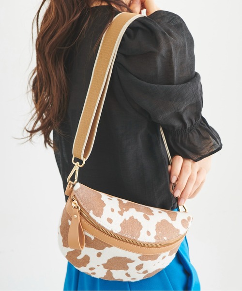 FREE'S MART（フリーズマート）の「◆ボディバッグ（ショルダーバッグ・レディース・ブラック系その他/ホワイト/ブラウン系その他・ﾌﾘ-）」の7枚目の写真