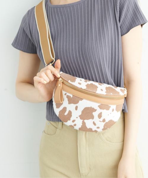 FREE'S MART（フリーズマート）の「◆ボディバッグ（ショルダーバッグ・レディース・ブラック系その他/ホワイト/ブラウン系その他・ﾌﾘ-）」の12枚目の写真