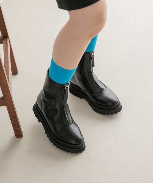 LOWRYS FARM（ローリーズファーム）の「タンクソールブーツ　123068（ブーツ・レディース・ブラック/ブラウン/ブラック系その他・MEDIUM/LARGE）」の8枚目の写真