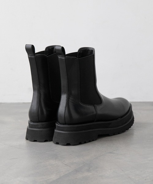 LOWRYS FARM（ローリーズファーム）の「タンクソールブーツ　123068（ブーツ・レディース・ブラック/ブラウン/ブラック系その他・MEDIUM/LARGE）」の5枚目の写真