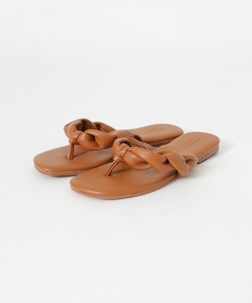 ITEMS URBANRESEARCH（アイテムズ アーバンリサーチ）の「フェイクレザートングサンダル（サンダル・レディース・ブラック/キャメル/ブラウン・MEDIUM/SMALL/LARGE）」の8枚目の写真