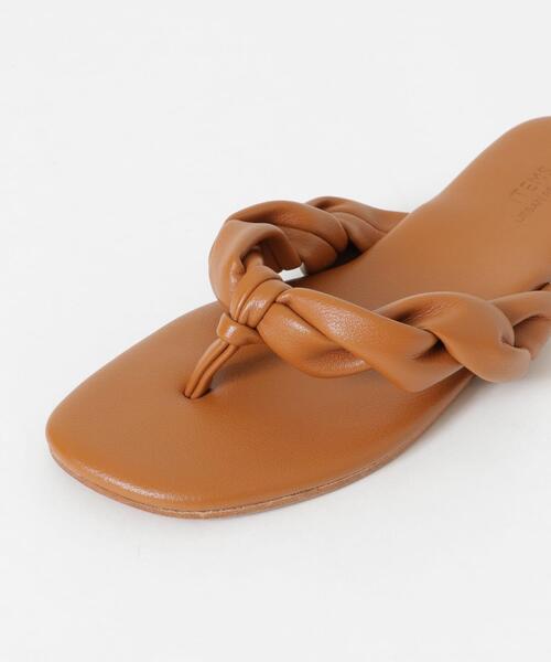 ITEMS URBANRESEARCH（アイテムズ アーバンリサーチ）の「フェイクレザートングサンダル（サンダル・レディース・ブラック/キャメル/ブラウン・MEDIUM/SMALL/LARGE）」の9枚目の写真