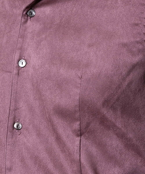 MICHEL KLEIN HOMME (ミッシェルクランオム)の「ベジタブルスエードシャツ(シャツ/ブラウス・メンズ・ブラウン/ブラック/パープル/ボルドー・LARGE/X-LARGE/MEDIUM/44)」の8枚目の写真