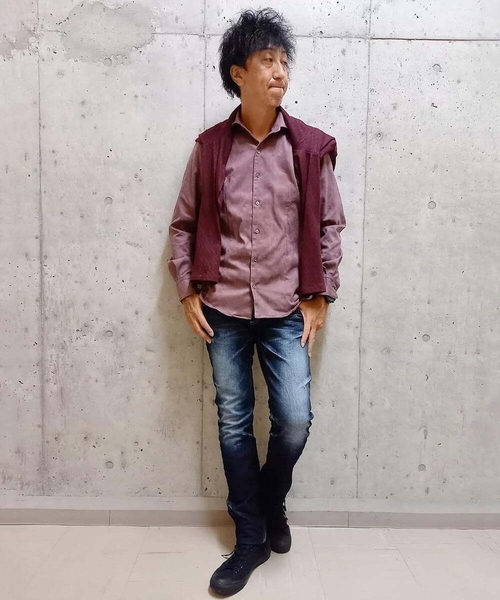 MICHEL KLEIN HOMME (ミッシェルクランオム)の「ベジタブルスエードシャツ(シャツ/ブラウス・メンズ・ブラウン/ブラック/パープル/ボルドー・LARGE/X-LARGE/MEDIUM/44)」の10枚目の写真
