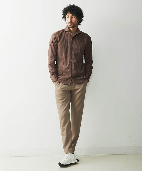 MICHEL KLEIN HOMME (ミッシェルクランオム)の「ベジタブルスエードシャツ(シャツ/ブラウス・メンズ・ブラウン/ブラック/パープル/ボルドー・LARGE/X-LARGE/MEDIUM/44)」の19枚目の写真