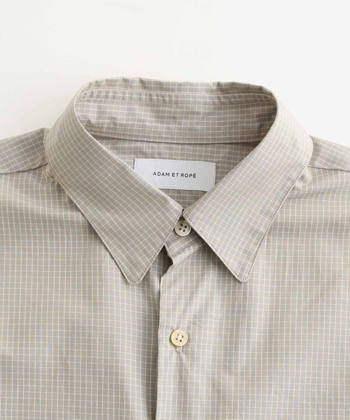 ADAM ET ROPE'(アダムエロペ)の「ビッグシルエット レギュラーカラーシャツ(シャツ/ブラウス・メンズ・ベージュ系その他/グリーン系その他/ブルー系その他4・M/L)」の11枚目の写真