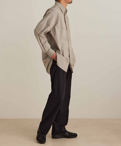 ADAM ET ROPE'(アダムエロペ)の「ビッグシルエット レギュラーカラーシャツ(シャツ/ブラウス・メンズ・ベージュ系その他/グリーン系その他/ブルー系その他4・M/L)」の20枚目の写真