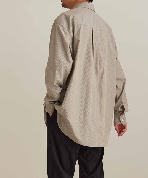ADAM ET ROPE'(アダムエロペ)の「ビッグシルエット レギュラーカラーシャツ(シャツ/ブラウス・メンズ・ベージュ系その他/グリーン系その他/ブルー系その他4・M/L)」の18枚目の写真