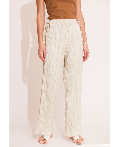 セール】Side Ribbon Washer Pants/サイドリボンワッシャー