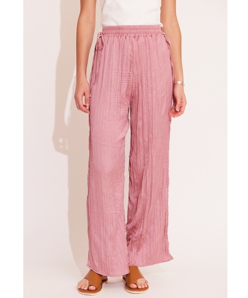 ALEXIA STAM（アリシアスタン）の「Side Ribbon Washer Pants/サイドリボンワッシャーパンツ（その他パンツ・レディース・ピンク/アイボリー/グリーン系その他・FREE）」の8枚目の写真