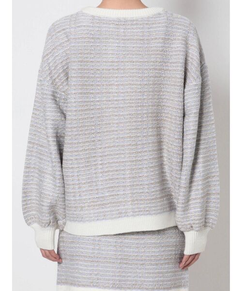 CALNAMUR(カルナムール)の「ツイードニットカーディガン(カーディガン/ボレロ・レディース・イエロー/ブラック/ブルー・FREE)」の17枚目の写真