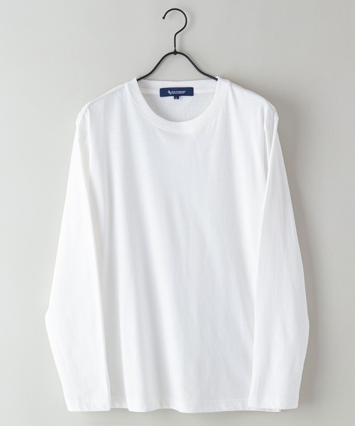 Blue Standard （ブルースタンダード）の「【BLUE STANDARD/ブルースタンダード】レトロボーダーワッフルニット＆ロンT 2点セット アンサンブル（ニット/セーター・メンズ・オフホワイト/ブルー/ネイビー・MEDIUM/LARGE/X-LARGE）」の7枚目の写真