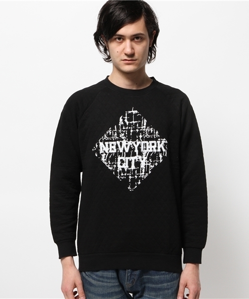 OUTLET（アウトレット）の「【WHO'S WHO gallery】GGキルトクルーネック（Tシャツ/カットソー・メンズ・ブラック/グレー・LARGE/MEDIUM）」の3枚目の写真