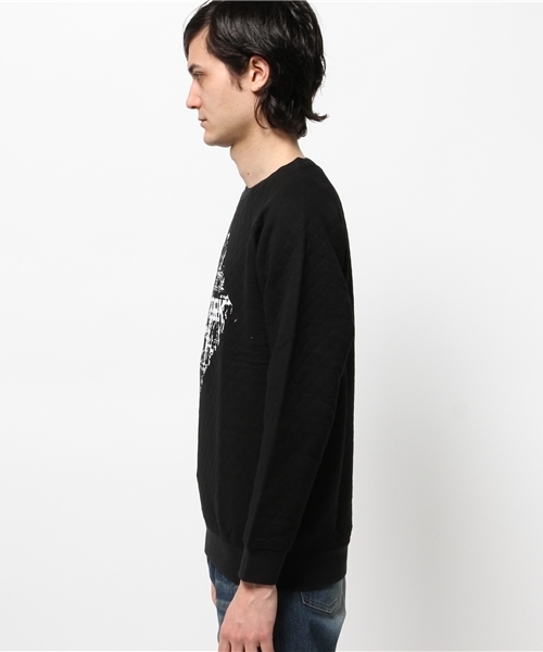 OUTLET（アウトレット）の「【WHO'S WHO gallery】GGキルトクルーネック（Tシャツ/カットソー・メンズ・ブラック/グレー・LARGE/MEDIUM）」の4枚目の写真