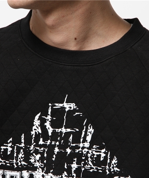 OUTLET（アウトレット）の「【WHO'S WHO gallery】GGキルトクルーネック（Tシャツ/カットソー・メンズ・ブラック/グレー・LARGE/MEDIUM）」の6枚目の写真