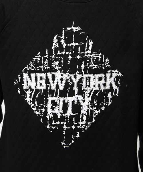 OUTLET（アウトレット）の「【WHO'S WHO gallery】GGキルトクルーネック（Tシャツ/カットソー・メンズ・ブラック/グレー・LARGE/MEDIUM）」の9枚目の写真