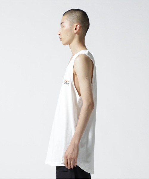 MANASTASH（マナスタッシュ）の「MANASTASH/マナスタッシュ　MS Circle logo tanktop　MSサークルロゴタンクトップ（タンクトップ・メンズ・ホワイト/ブラック・M/L）」の11枚目の写真