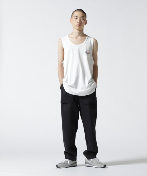 MANASTASH（マナスタッシュ）の「MANASTASH/マナスタッシュ　MS Circle logo tanktop　MSサークルロゴタンクトップ（タンクトップ・メンズ・ホワイト/ブラック・M/L）」の18枚目の写真