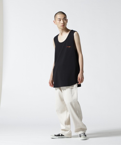 MANASTASH（マナスタッシュ）の「MANASTASH/マナスタッシュ　MS Circle logo tanktop　MSサークルロゴタンクトップ（タンクトップ・メンズ・ホワイト/ブラック・M/L）」の19枚目の写真