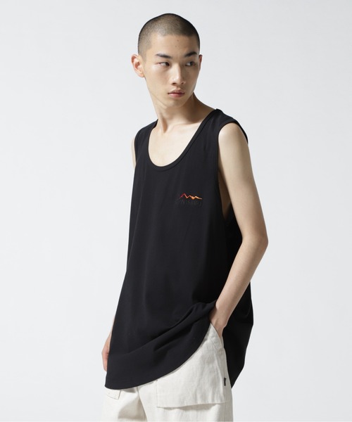 MANASTASH（マナスタッシュ）の「MANASTASH/マナスタッシュ　MS Circle logo tanktop　MSサークルロゴタンクトップ（タンクトップ・メンズ・ホワイト/ブラック・M/L）」の17枚目の写真