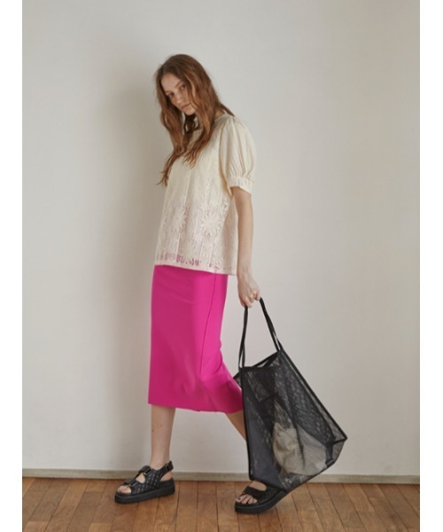 AMAIL(アマイル)の「Puchi mesh bag(トートバッグ・レディース・ブラック/ベージュ・FREE)」の5枚目の写真