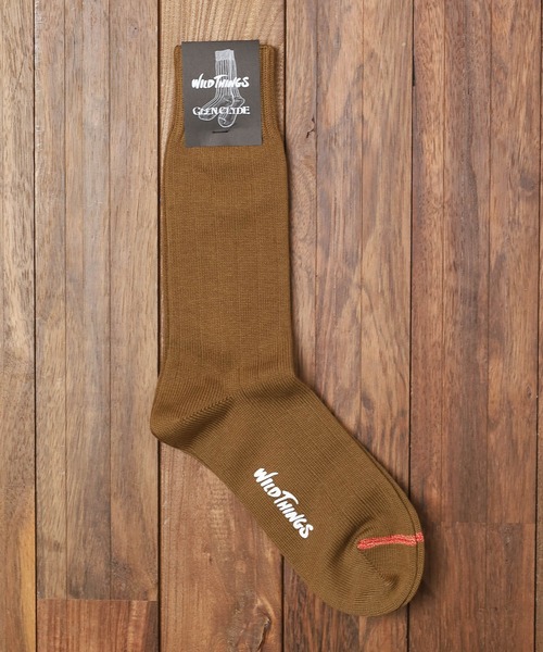 WILD THINGS(ワイルドシングス)の「『WILD THINGS×GLEN CLYDE』CORDURA LONG SO(ソックス/靴下・メンズ・ホワイト/ブラック/オリーブ/カーキ・25cm-27cm)」の1枚目の写真