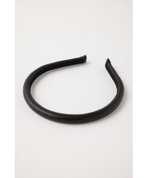 MOUSSY（マウジー）の「F/LEATHER ヘッドバンド（カチューシャ・レディース・ブラック/ブラウン・FREE）」の3枚目の写真