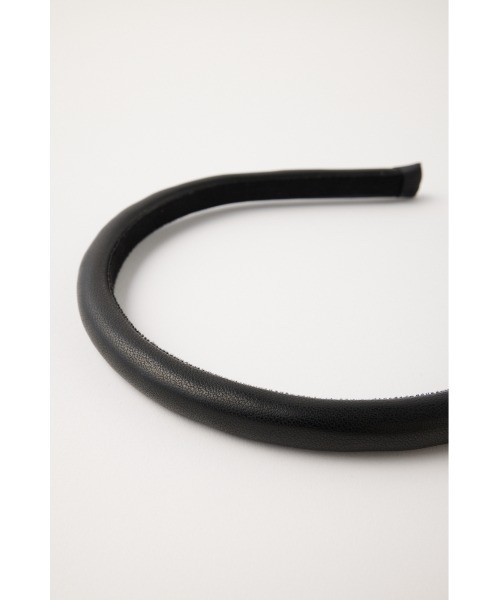 MOUSSY（マウジー）の「F/LEATHER ヘッドバンド（カチューシャ・レディース・ブラック/ブラウン・FREE）」の7枚目の写真