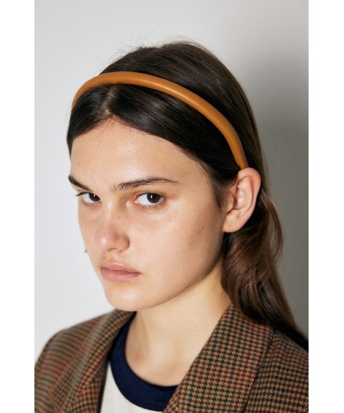 MOUSSY（マウジー）の「F/LEATHER ヘッドバンド（カチューシャ・レディース・ブラック/ブラウン・FREE）」の15枚目の写真