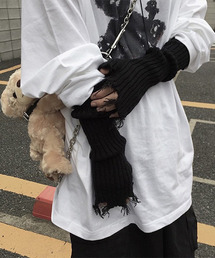 c.u.l | ダメージ加工 アームウォーマー cula421(手袋)