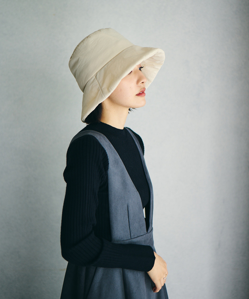 VIS（ビス）の「【洗える】中綿バケットハット（ハット・レディース・ブラック/キナリ/ダークブラウン・FREE）」の15枚目の写真