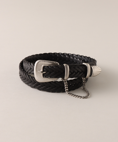 JieDa レザーベルト ブラック JieDa ベルト 「JIEDA / ジエダ」STUDS WESTERN BELT メンズ