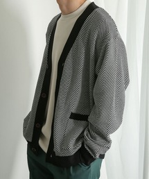 SENSE OF PLACE by URBAN RESEARCH | 『ユニセックス』ヘリンボーンVネックカーディガン(カーディガン/ボレロ)