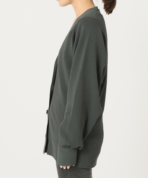 journal standard L'essage（ジャーナルスタンダードレサージュ）の「Amossa 12G カタアゼ カーディガン（カーディガン/ボレロ・レディース・グレー/ブルー・FREE）」の15枚目の写真