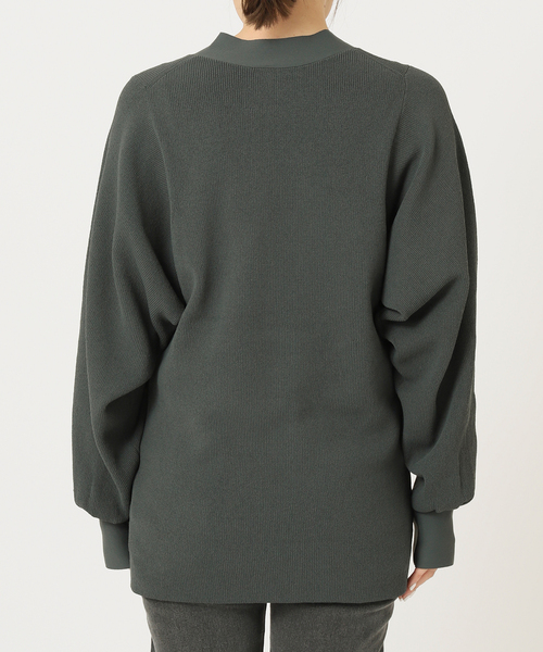 journal standard L'essage（ジャーナルスタンダードレサージュ）の「Amossa 12G カタアゼ カーディガン（カーディガン/ボレロ・レディース・グレー/ブルー・FREE）」の16枚目の写真