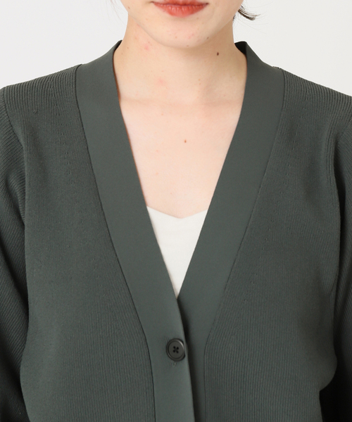 journal standard L'essage（ジャーナルスタンダードレサージュ）の「Amossa 12G カタアゼ カーディガン（カーディガン/ボレロ・レディース・グレー/ブルー・FREE）」の18枚目の写真